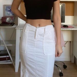 White cotton skirt
